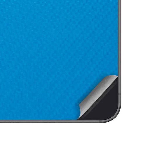 Blue Carbon Fiber Specialty Texture Material Galaxy S25 Skin